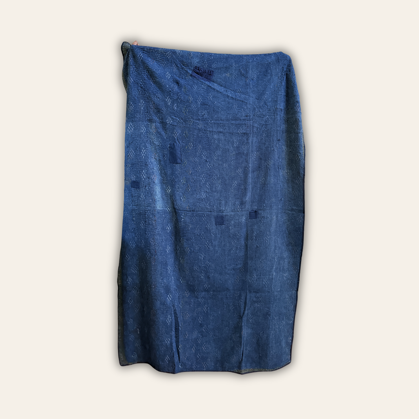 Indigo Vintage Kantha Throw B02