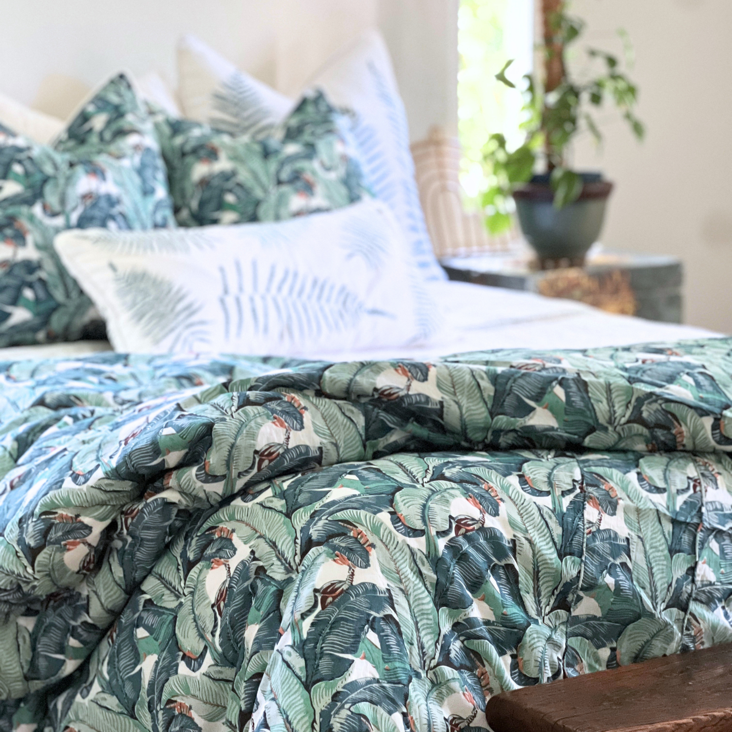 Banana Leaf Duvet Cover K