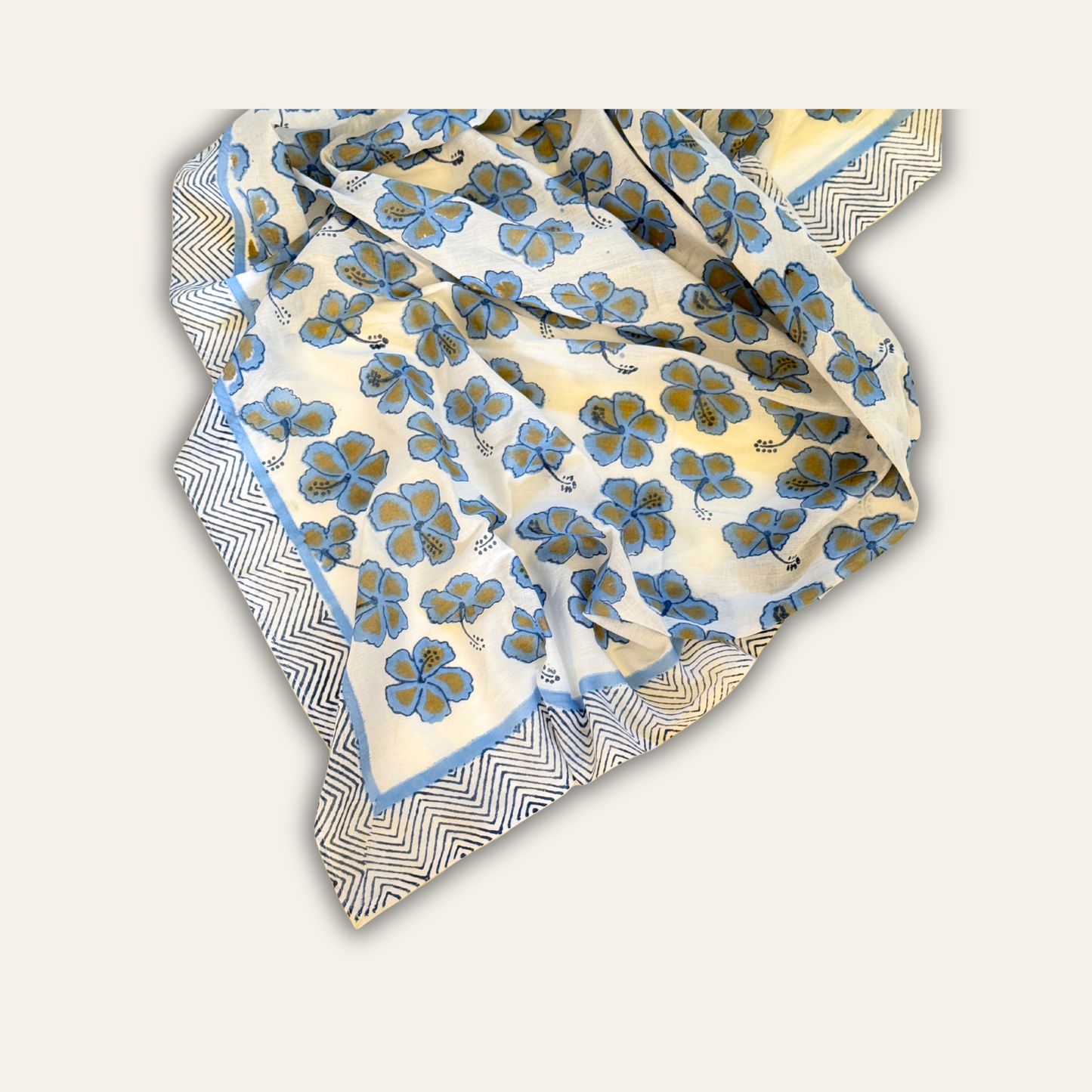 Blue Hibiscus Sarong