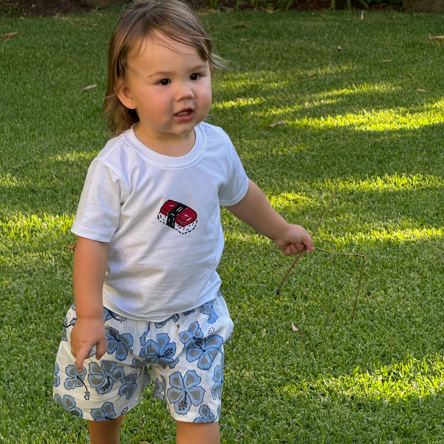 Blue Hibiscus Kids Shorts