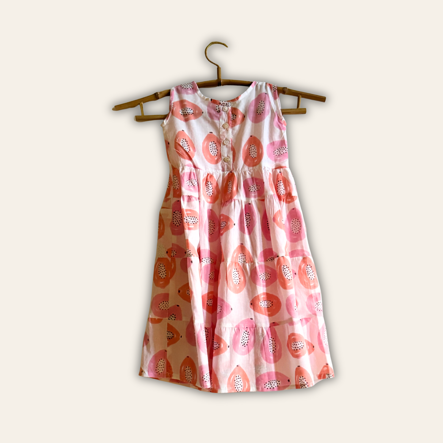 Kids Papaya Garden Dress