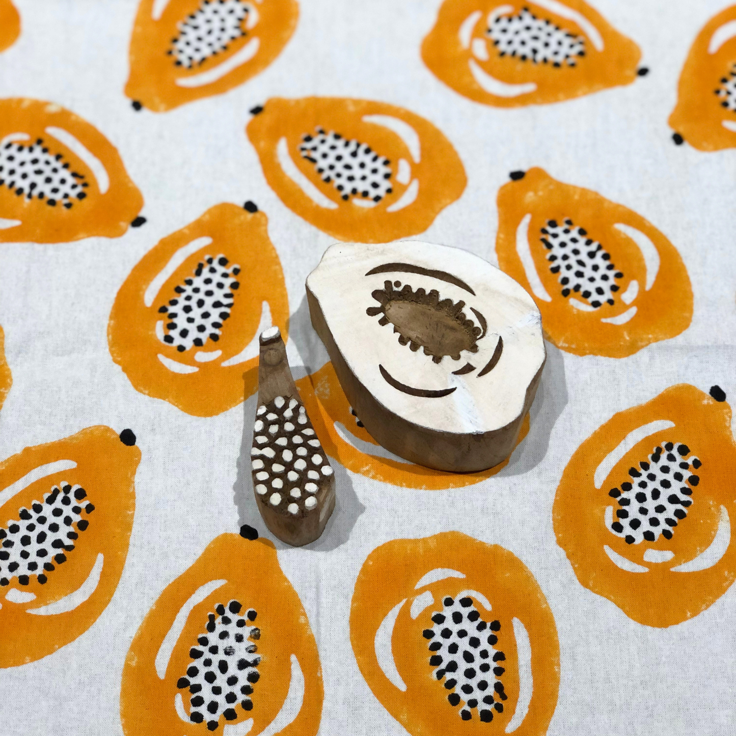 Papaya Wood Block