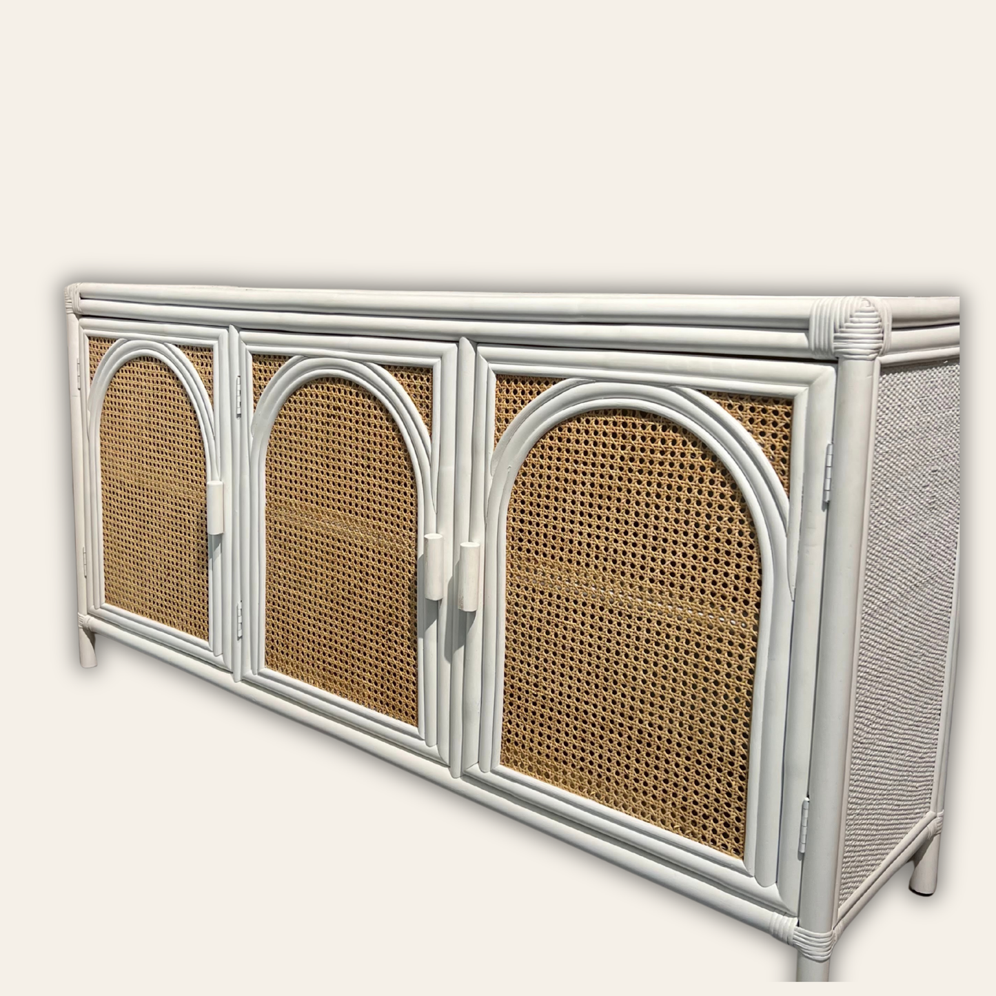 Triple Arch Cane Cabinet