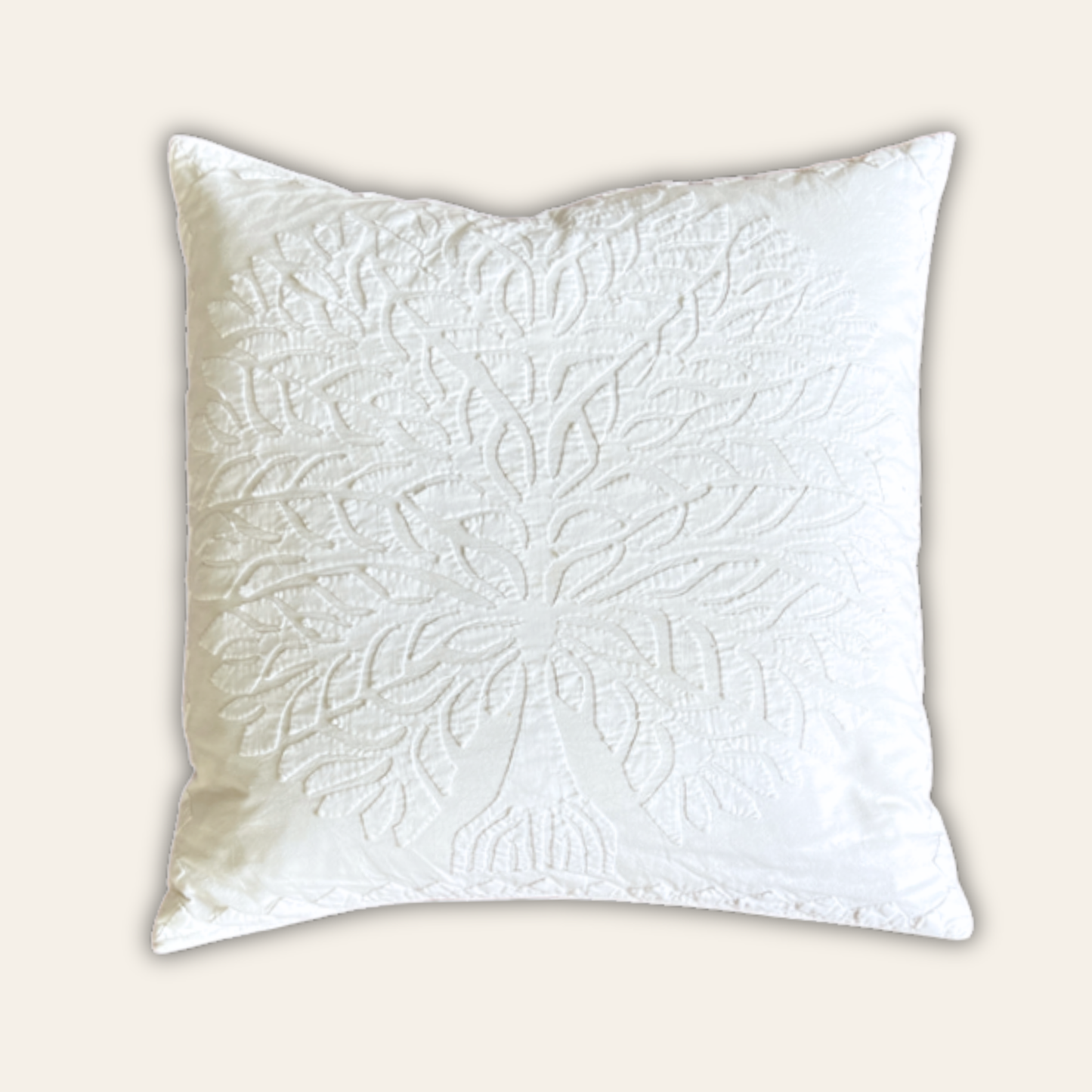 Appliqué Euro Sham Tree of Life