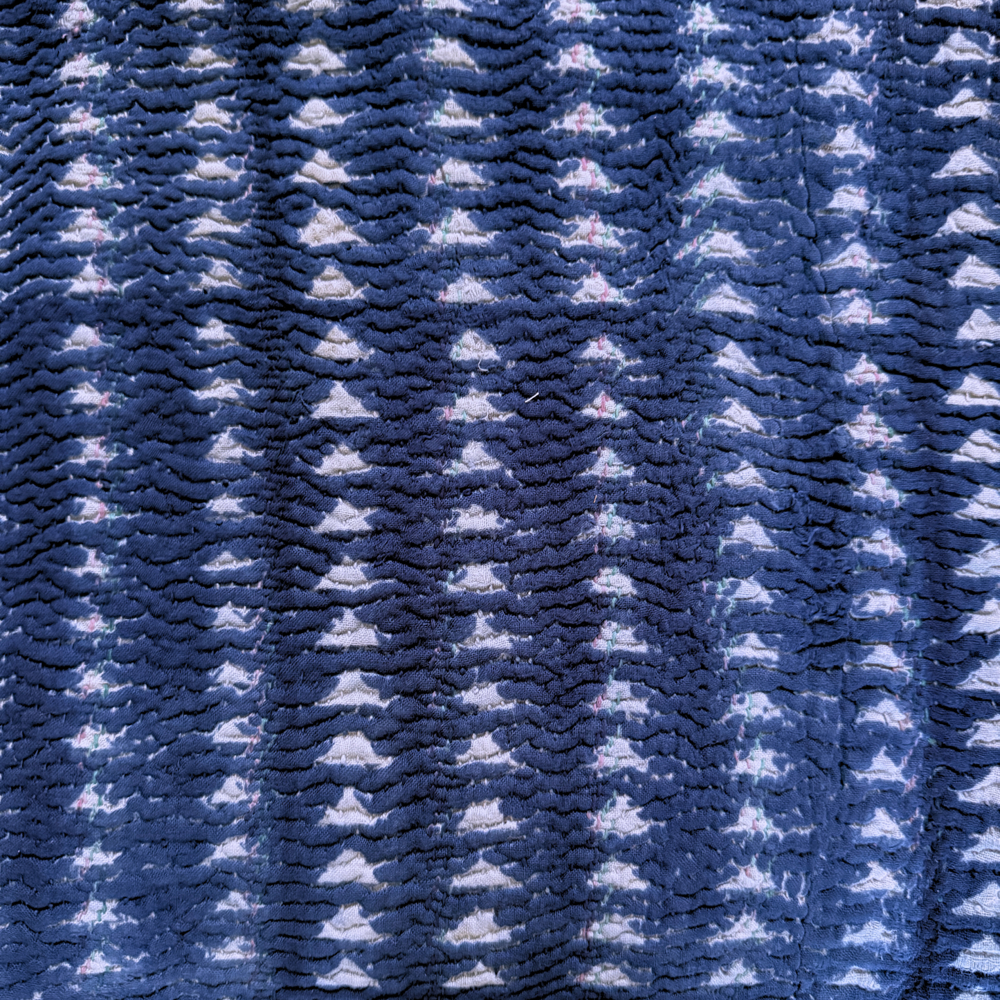 Indigo Vintage Kantha Throw BO1