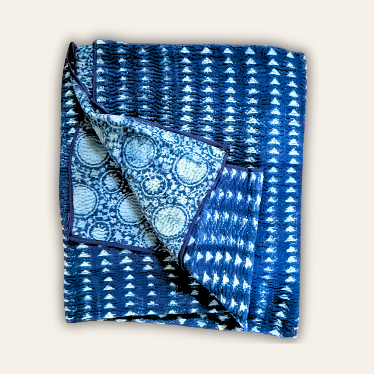 Indigo Vintage Kantha Throw BO1