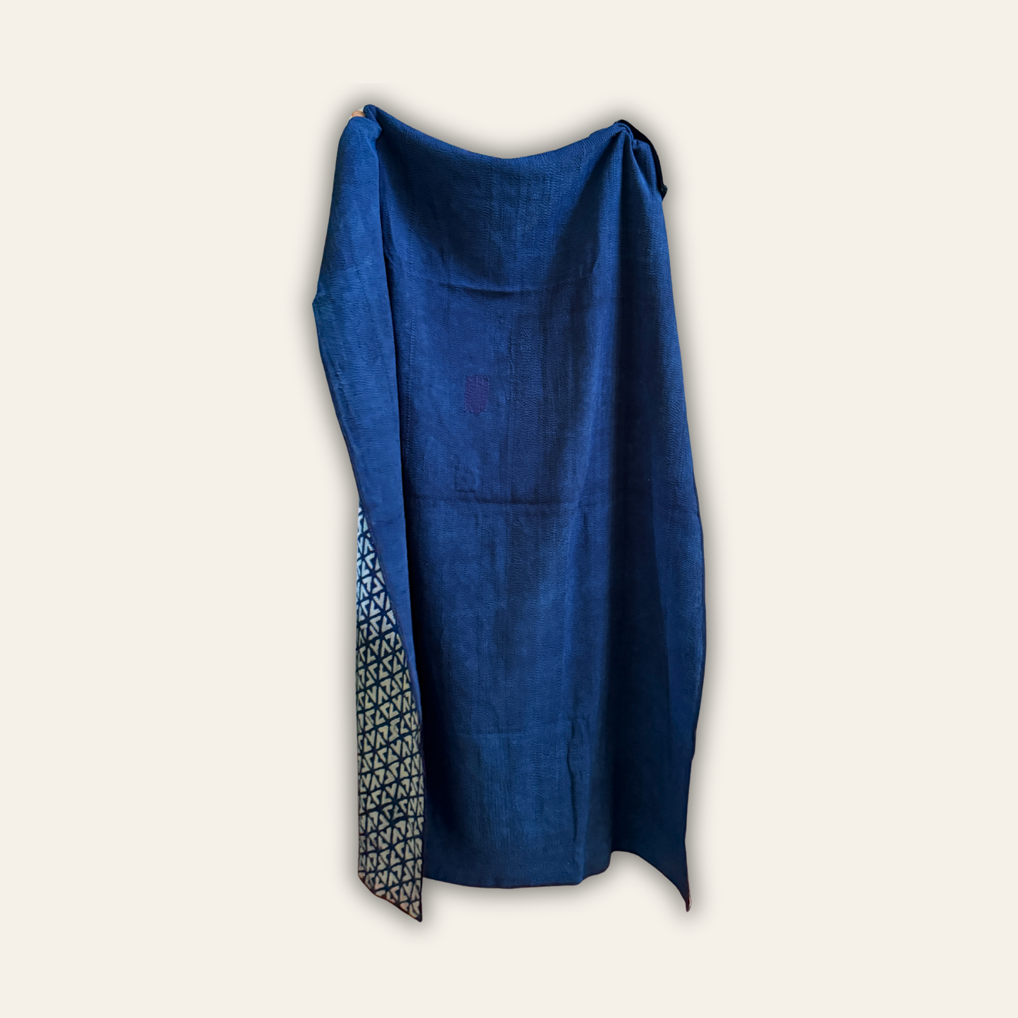 Indigo Vintage Kantha Throw B03