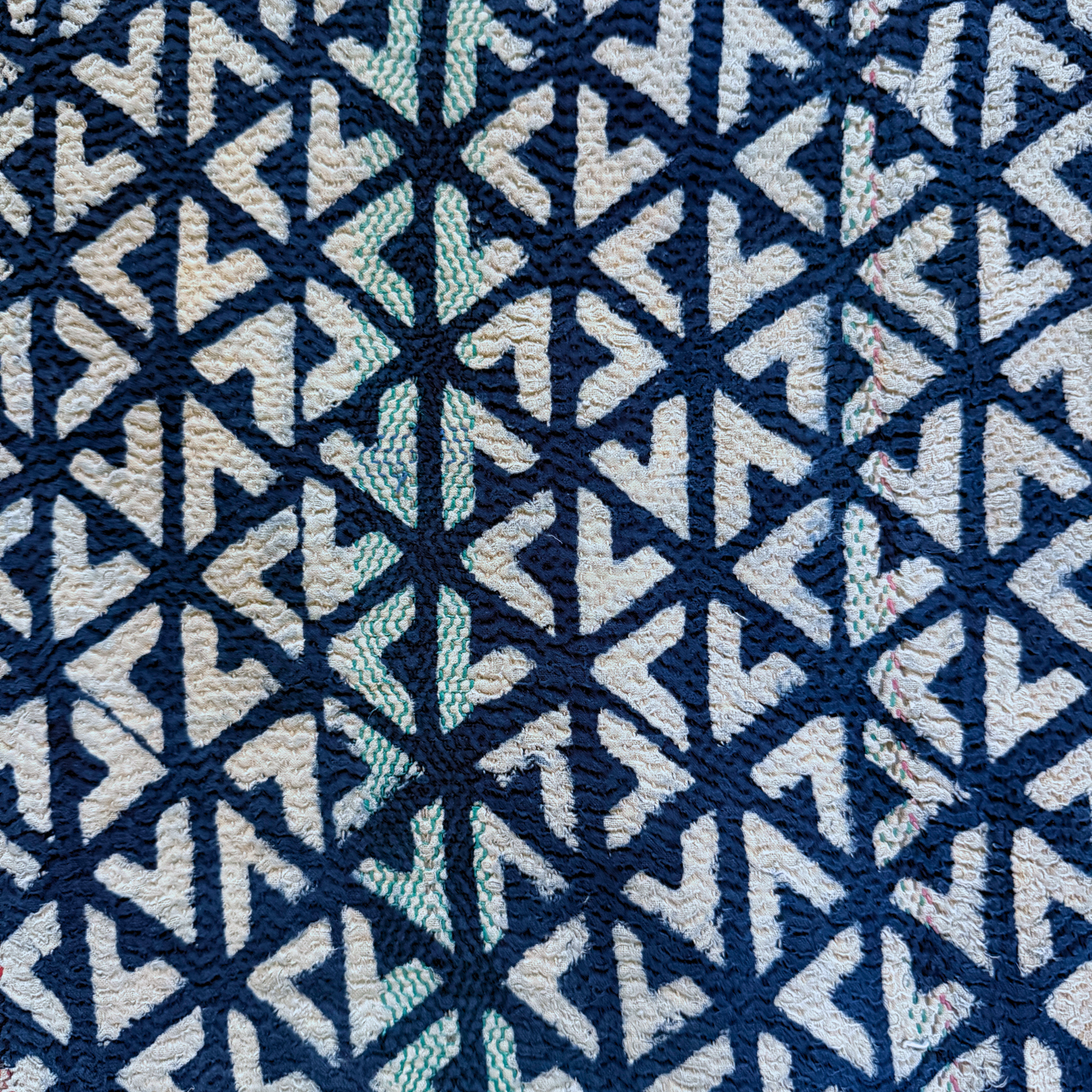 Indigo Vintage Kantha Throw B03