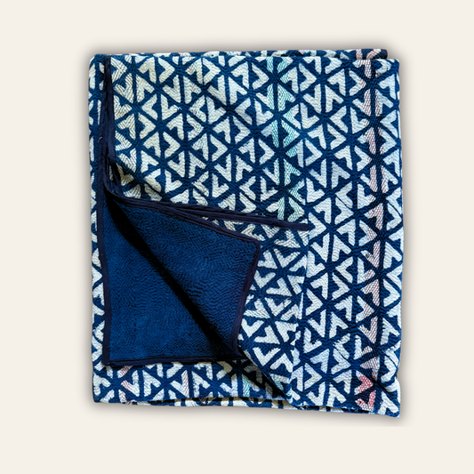 Indigo Vintage Kantha Throw B03