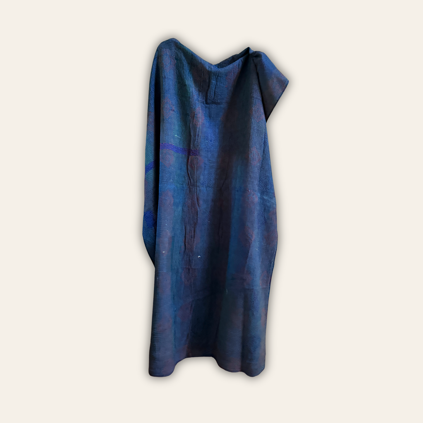 Indigo Vintage Kantha Throw B04