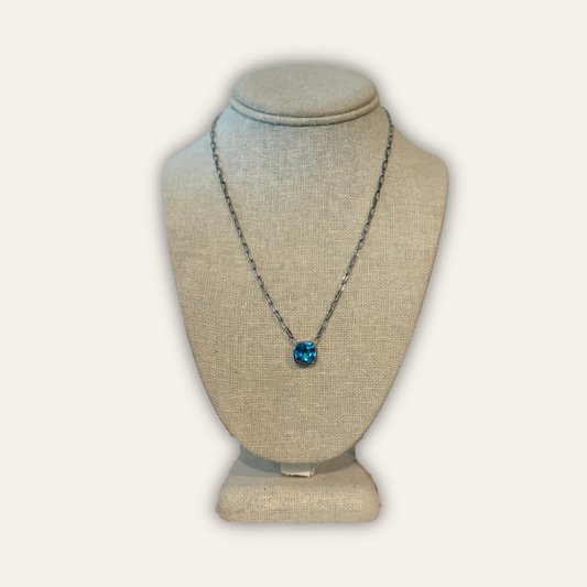 Blue Topaz Necklace