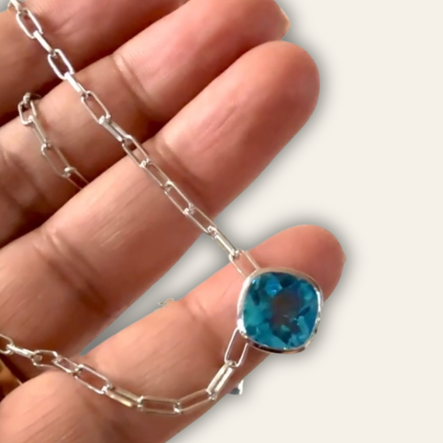 Blue Topaz Necklace