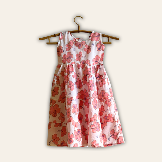 Kids Hibiscus Garden Dress