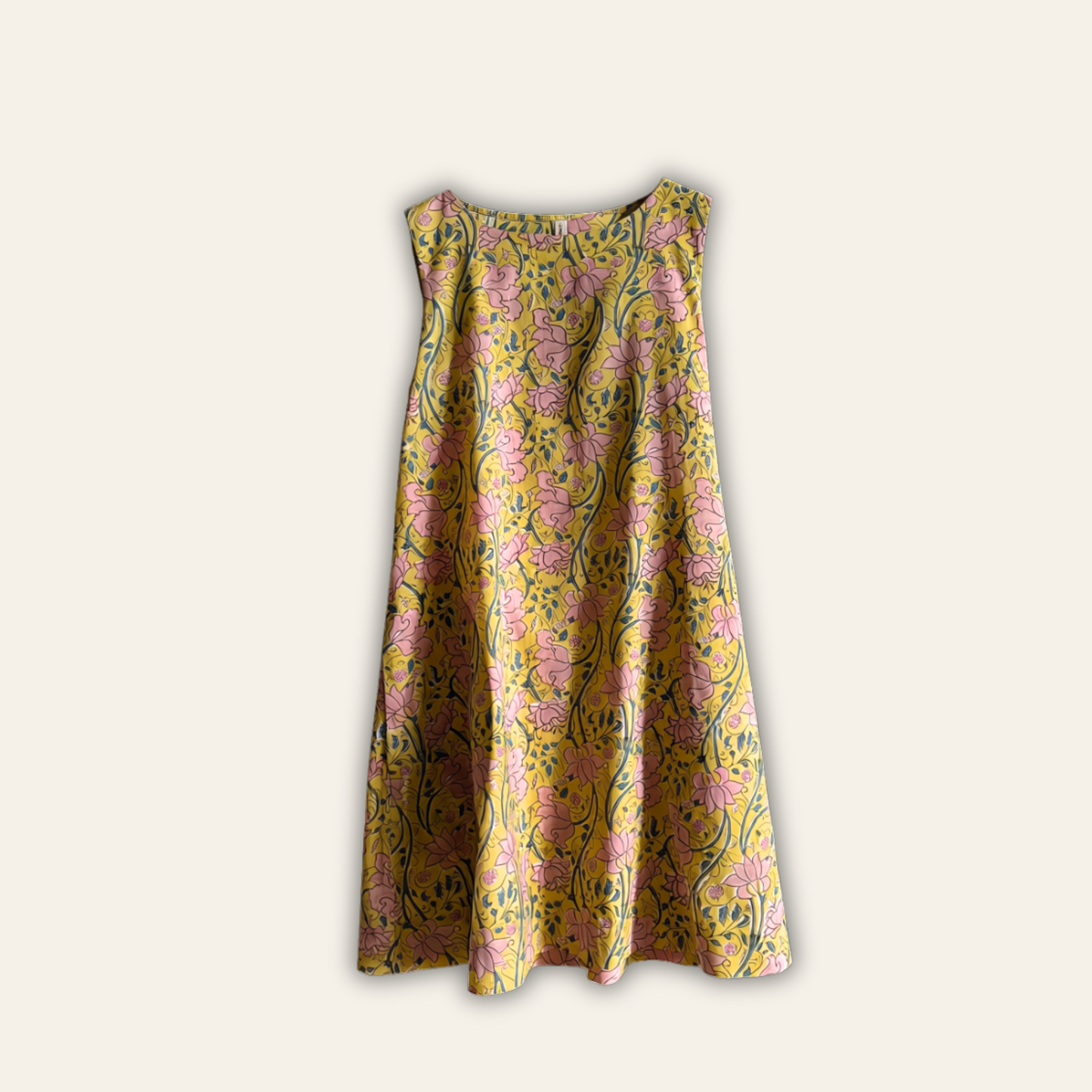 Lotus Cotton A-Line Dress