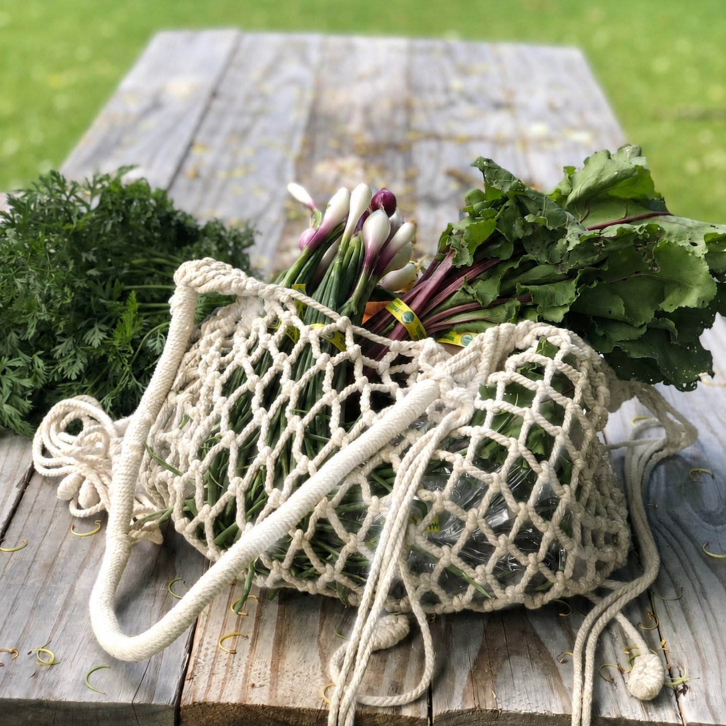 Macrame Market Tote