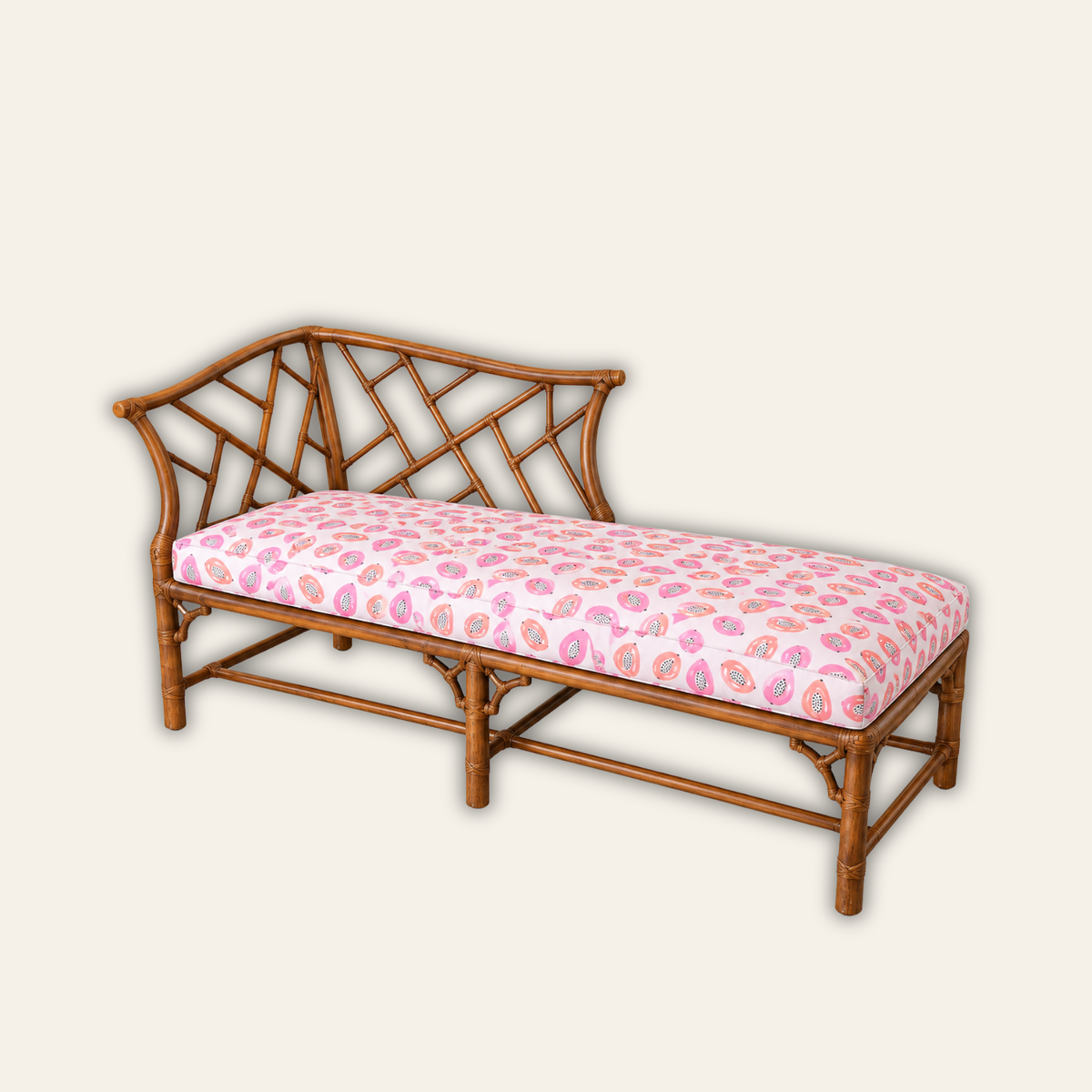 Vintage McGuire Chaise Lounge