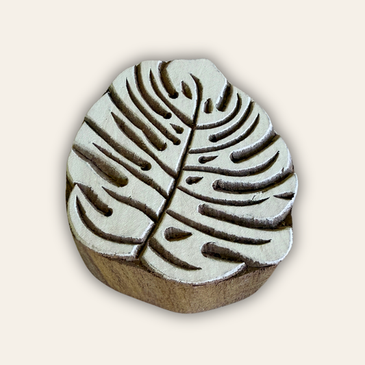 Monstera Wood Block