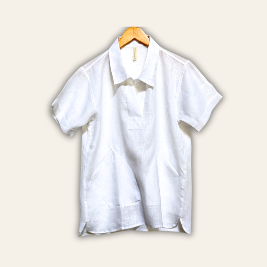 Mori Linen Shirt White L