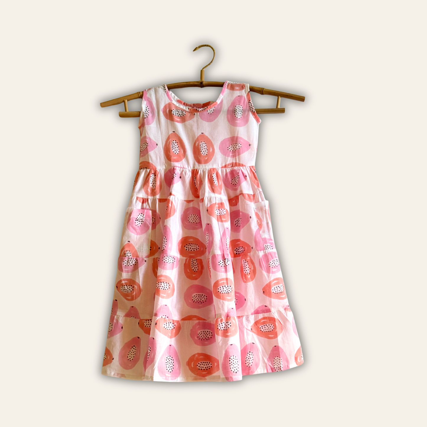 Kids Papaya Garden Dress