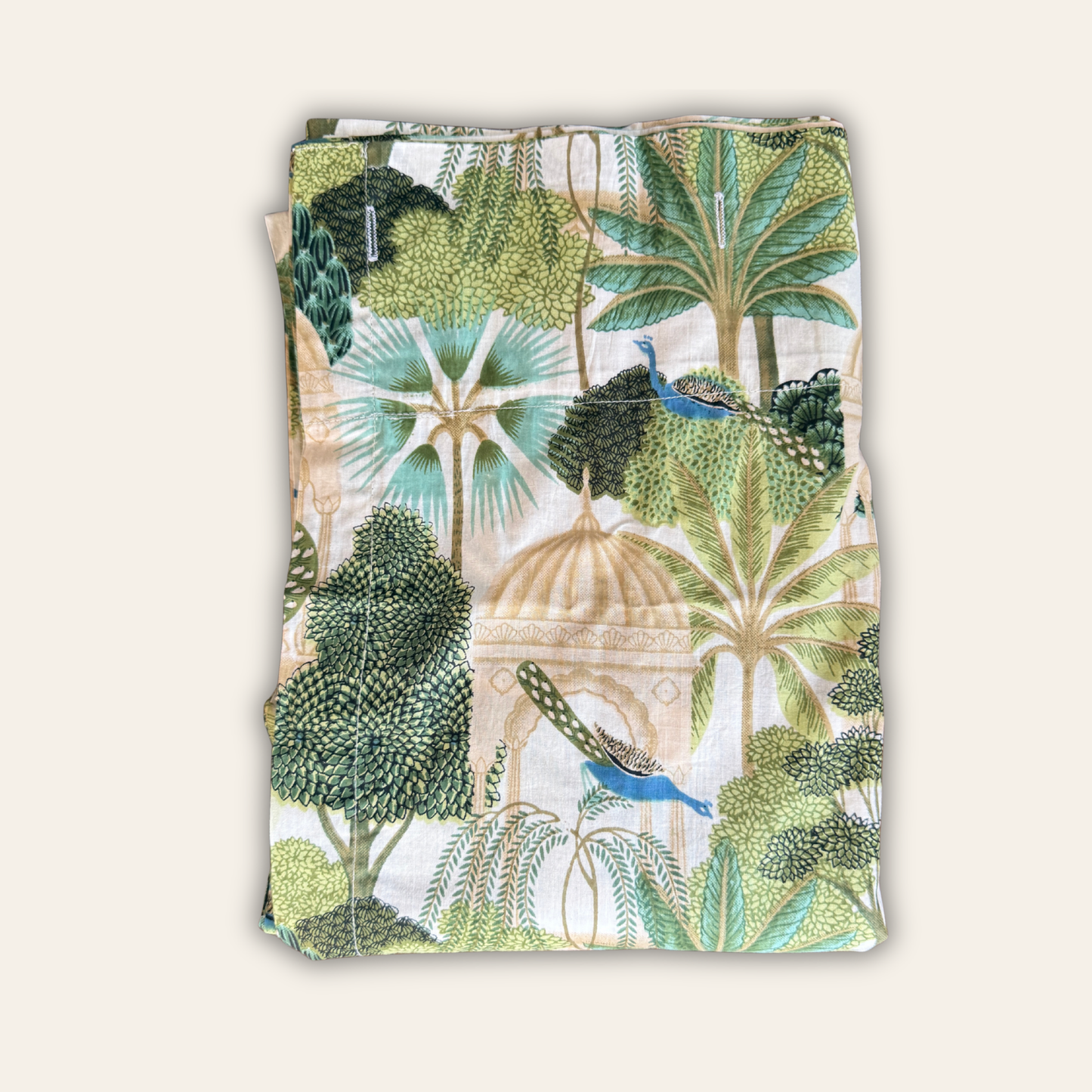 Peacock Palms Shower Curtain