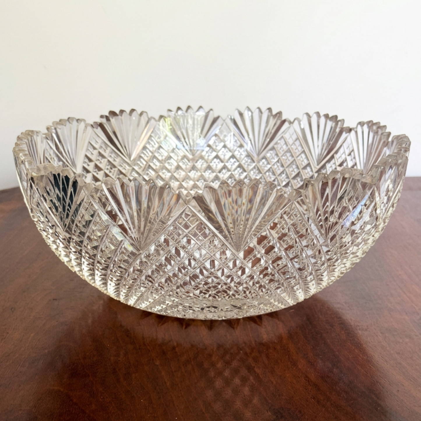 Vintage Crystal Salad Set