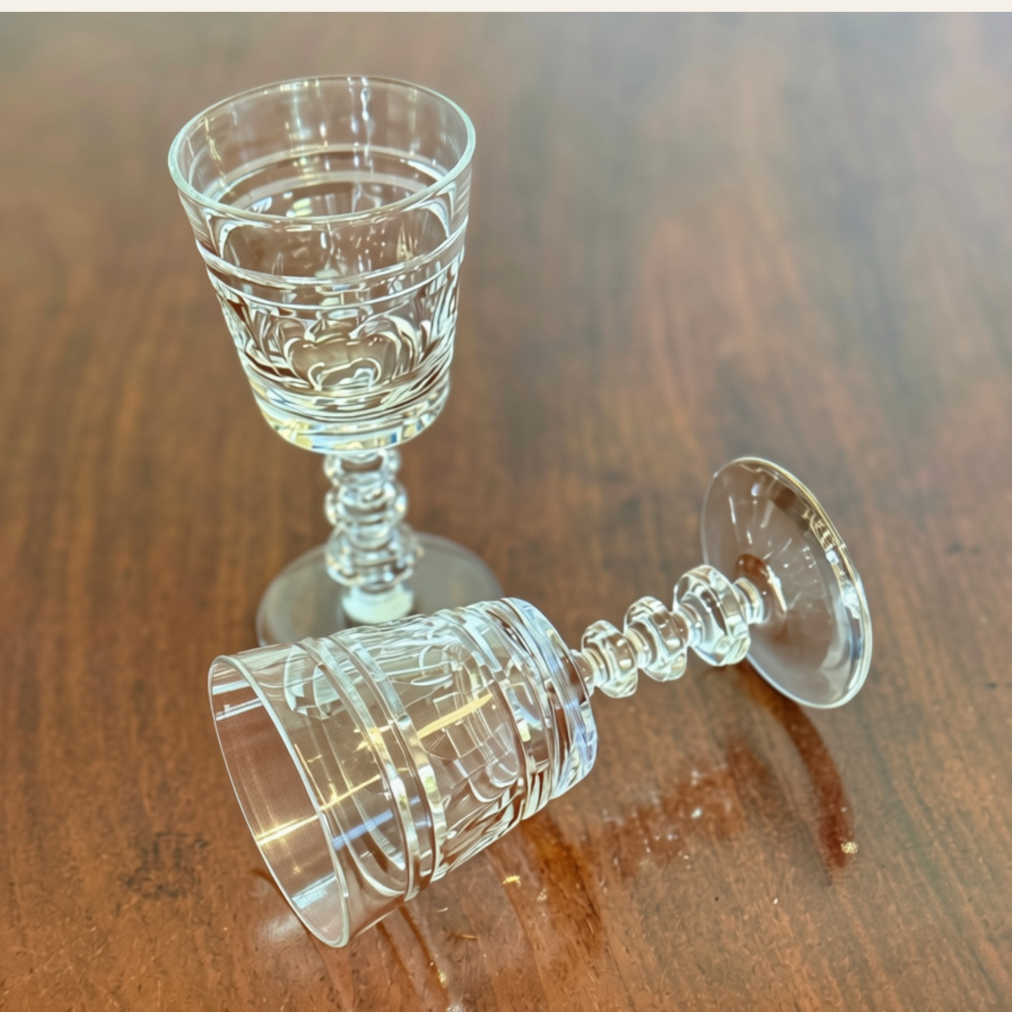 Vintage Depression Glass Set of 2