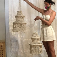 Small Macrame Chandelier