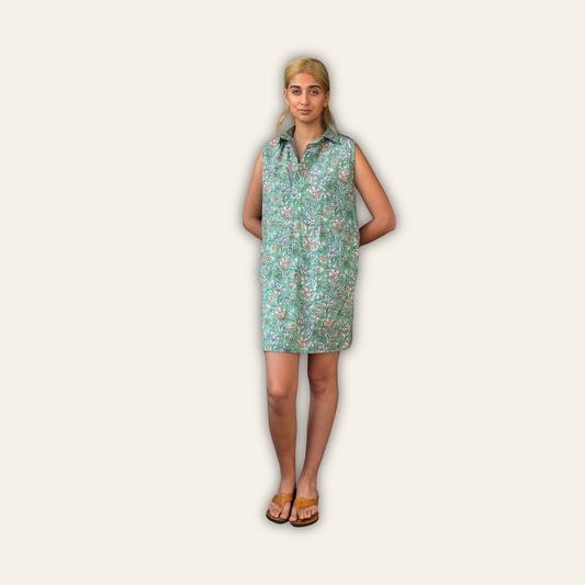 Jane Sleeveless Dress Jade M